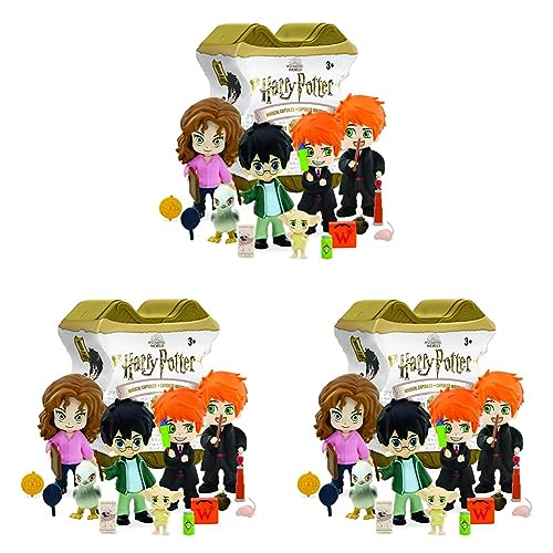 YuMe 13540 - Harry Potter Magische Sammelkapsel Serie 3, mit 1 von 10 kleinen Spielfiguren und Zubehör für Kinder zum Spielen und Sammeln (Packung mit 3) von YuMe