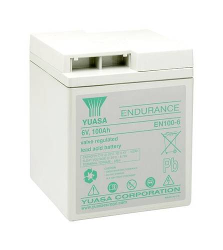 Yuasa EN100-6FR Bleiakku 6V 100Ah Blei-Vlies (AGM) (B x H x T) 200 x 238 x 208mm Geringe Selbstentla von Yuasa