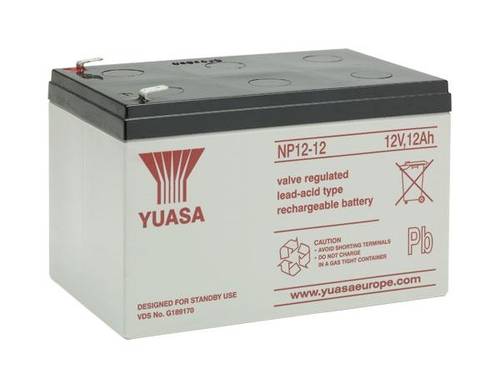 Yuasa NP12-12 Bleiakku 12V 12Ah Blei-Vlies (AGM) (B x H x T) 151 x 98 x 101mm Flachstecker 4.8mm War von Yuasa