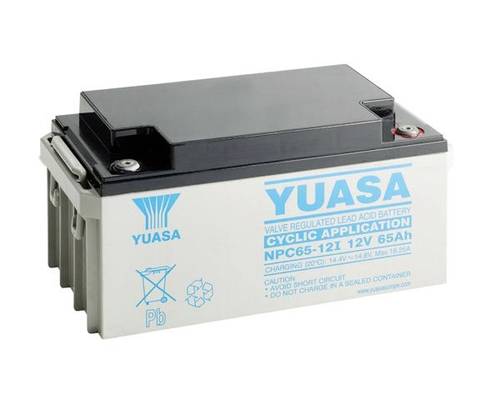 Yuasa NPC65-12I Bleiakku 12V 65Ah Blei-Vlies (AGM) (B x H x T) 350 x 174 x 166mm Geringe Selbstentla von Yuasa