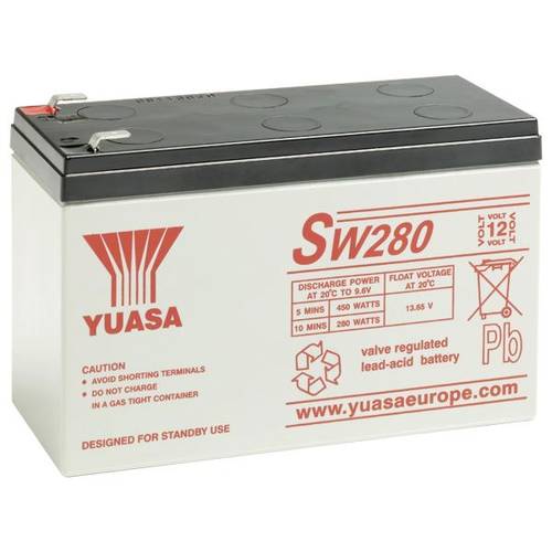 Yuasa SW280 Bleiakku 12V Blei-Vlies (AGM) (B x H x T) 151 x 97.50 x 65mm Geringe Selbstentladung von Yuasa