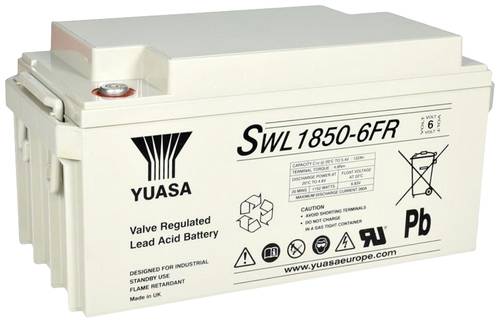 Yuasa SWL1850-6FR Bleiakku 6V 132Ah Blei-Vlies (AGM) (B x H x T) 350 x 174 x 166mm Geringe Selbstent von Yuasa