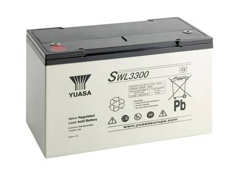 Yuasa SWL3300 Bleiakku 12V 110.2Ah Blei-Vlies (AGM) (B x H x T) 350 x 225 x 168mm Geringe Selbstentl von Yuasa