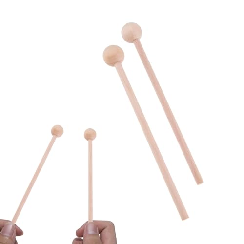 2 Stück Xylophon Schlägel für Kinder,Percussion Klangstab Holz,Xylophon Kinder 1 Jahr Spielzeug,Drumset Kindertrommel Sticks,Percussion-Schlägel sind sowohl für Kinder als auch für Erwachsene geeignet von YueJieSelected