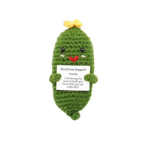 Positive Potato,Emotional Support Pickle,Glücksbringer Geschenk,Positive Pickle,Aufmunterung Geschenke,Kleine Geschenke für Frauen,Kuscheltier Gute Besserung Geschenk,Abschiedsgeschenk Kollegen Gift von YueJieSelected