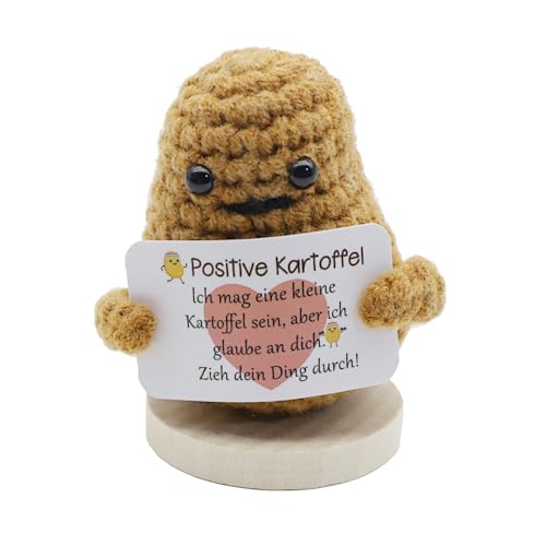 Positive Potato,Positive Geschenke,Positive Kartoffel Glücksbringer,Frauen Umarmung Glückskartoffel,Freundin Gute Besserung Geschenke für Abschiedsgeschenk Kollegen,Pocket Hug Einschulung Kuscheltier von YueJieSelected