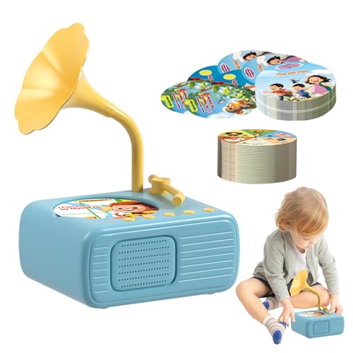 Yuemeuy Grammophon Musikspielzeug Für Kleinkinder | Phonograph Plattenspieler Für Kinder | Pädagogische Geschichtenmaschine Mit Gutenachtgeschichten | Nostalgisches Spielzeug Für Die Familie Yuemeuy Grammophon Musikspielzeug Für Kleinkinder | Phonograph Plattenspieler Für Kinder | Pädagogische Geschichtenmaschine Mit Gutenachtgeschichten | Nostalgisches Spielzeug Für Die Familie von Yuemeuy