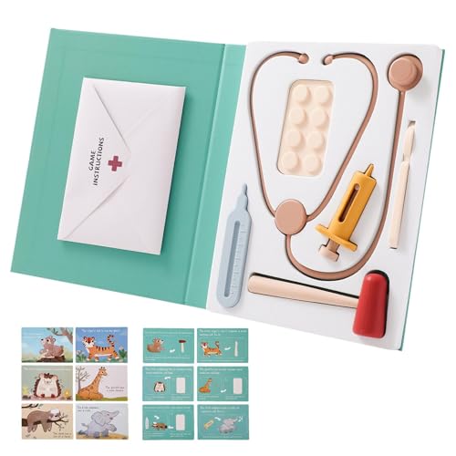 Yuemeuy Spiel Arztkoffer | Rollenspiel-Set Arztkoffer - Arztkostüm Zubehör Mit Stethoskop Für Kindergarten Kinder Yuemeuy Spiel Arztkoffer | Rollenspiel-Set Arztkoffer - Arztkostüm Zubehör Mit Stethoskop Für Kindergarten Kinder von Yuemeuy