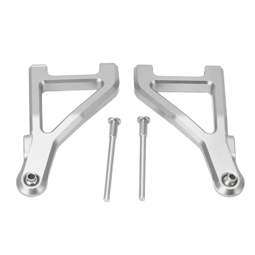 Yuezhongoo 1 par RC Piezas de actualización del brazo de aluminio de aluminio delantero de 1 par para 1/10 UD1002 UD1002SE Desert Off Road Camión Corto (Plata) von Yuezhongoo