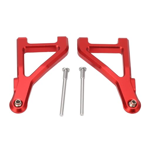 Yuezhongoo 1 par RC Piezas de actualización del brazo de aluminio de aluminio delantero de 1 par para 1/10 UD1002 UD1002SE Desert Off Road Camión Corto (Rojo) von Yuezhongoo