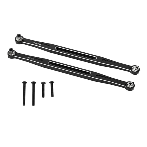 Yuezhongoo 2 Stücke Zehenglieder Vorne Aluminiumlegierung RC Auto Spurstange Ersatz für 1/6 8S (Black) von Yuezhongoo