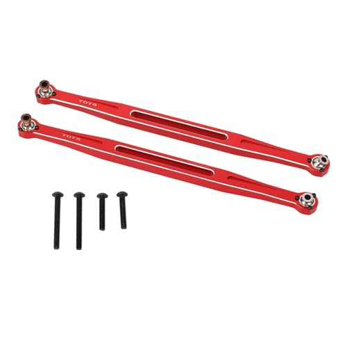 Yuezhongoo 2 Stücke Zehenglieder Vorne Aluminiumlegierung RC Auto Spurstange Ersatz für 1/6 8S (Red) von Yuezhongoo