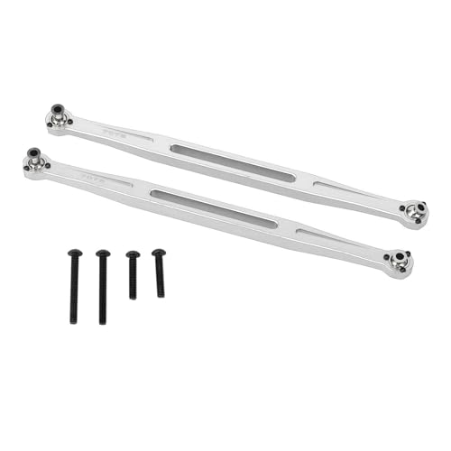 Yuezhongoo 2 Stücke Zehenglieder Vorne Aluminiumlegierung RC Auto Spurstange Ersatz für 1/6 8S (Silver) von Yuezhongoo