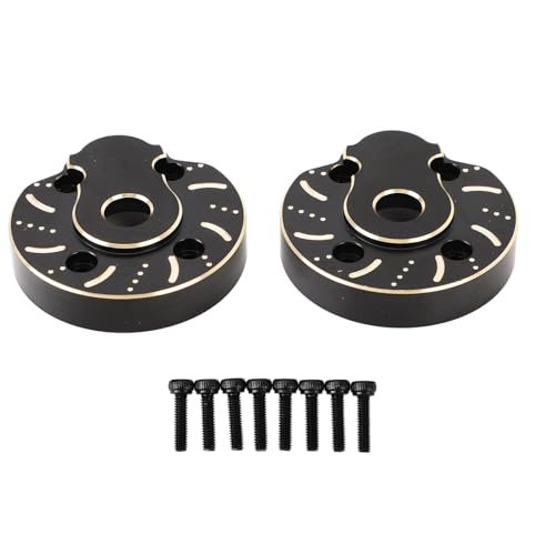 Yuezhongoo 2 pezzi in ottone Piastre di copertura del cancello coperture del peso per Capra per SCX10 III 1/10 RC Crawler Auto anteriore ASSE posteriore coperture Nere von Yuezhongoo