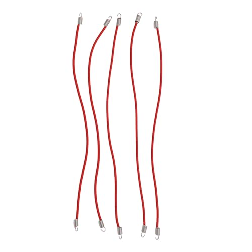 Yuezhongoo 5PCS RC-Autodachseil, Nylon 20cm RC-Autodach-Gepäckträgerseil geeignet für 1/8 1/10 Modellautos (Red) von Yuezhongoo