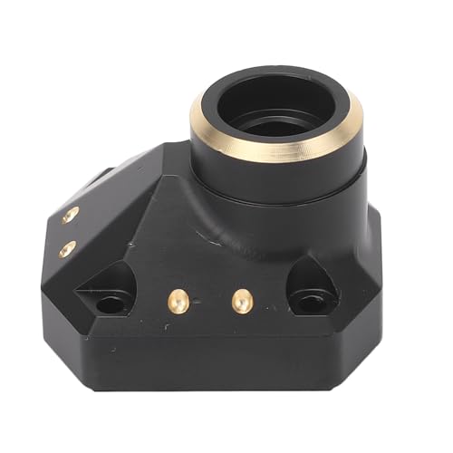 Yuezhongoo Brass Diff Cover Front Rear Axle Diff Bridge Cover Axle Housing Differential Cover for Capra 1/10 RC Car Black von Yuezhongoo