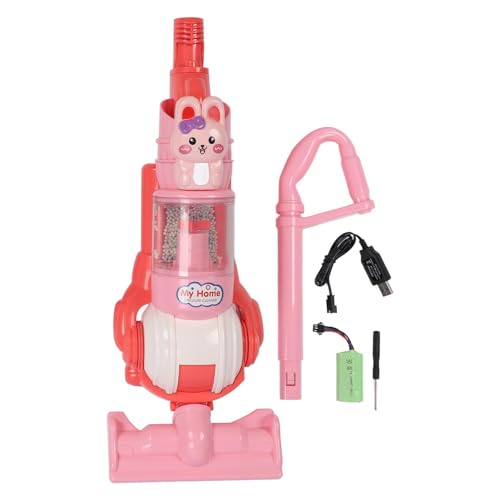 Yuezhongoo Kids Vacuum Cleaner Toy Cartoon Animal Modeling 180° Rotating Dust Port with Light Music Toddler Vacuum Cleaner Housekeeping Toys for Gift von Yuezhongoo