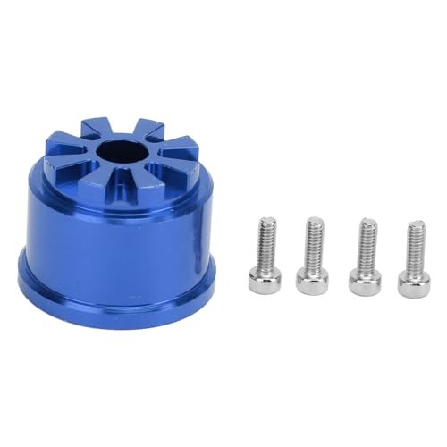 Yuezhongoo Professioneller Ersatz-Differenzialträger aus Aluminium mit fein poliertem Differentialträgergehäuse für Summit 1/10 RC-Cars (Blue) von Yuezhongoo