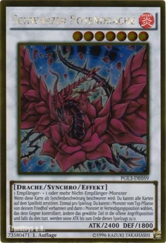 PGL3-DE059 Schwarzer Rosendrache 1. Auflage GR von Yugioh