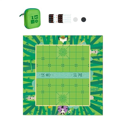 Familienbrettspiele, Schachbrettspiel, 2 In 1 Schach Set Mit Speicherhülle Für Die Ganze Familie, Interaktiver Spielzeug, Tragbares Cartoon Klassisches Musterschachbrett Für Reisen, Zuhause von Yugugomo