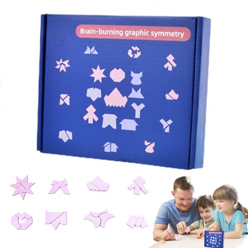 Holzklötze-Puzzle, Lernspielzeug für Kleinkinder - Kreative Puzzles - Spark Imagination Holzklötze zur Fähigkeitsentwicklung, Denksport-Blöcke von Yugugomo