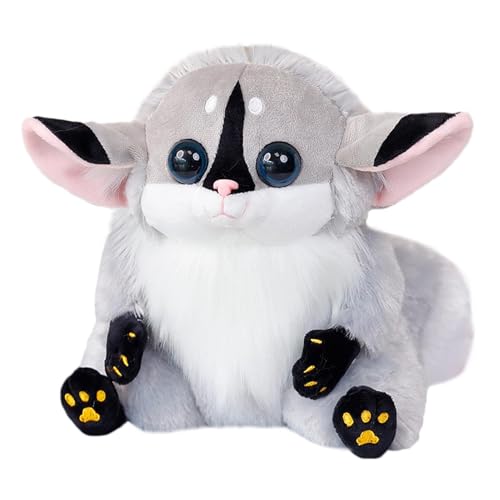 Lemurentier gefüllt,Cartoon Lemur Kuscheltier | Entzückende Lemur-Kuscheltierfigur | Umarmbares Zoo-Souvenir-Spielzeug für Kinder, Schlafenszeit-Begleiter, Komfortspielzeug für Schlafsaal, Kinderzimme von Yugugomo