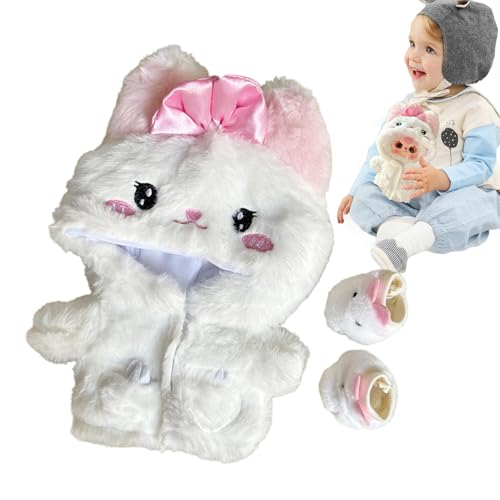 Plüschpuppenkleidung, Stofftierkleidung - Babypuppenkleidung Babypuppenzubehör - Puppen-Outfit, Puppenkleidung und Zubehör für Spieler, Sammlung, Thementreffen, Plüschpuppe, tägliches Anziehen von Yugugomo