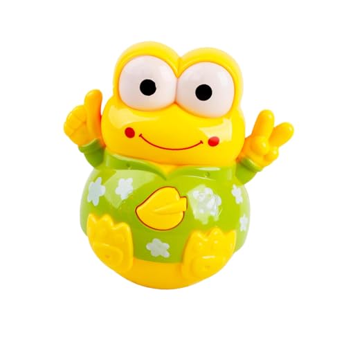 Wackelspielzeug für Kinder, Musikalisches Wackelspielzeug | Pädagogische niedliche Musik-Frosch-Figuren-Spielzeug - Lustige interaktive Wackelspielzeug-Froschfigur, süß, fördert Seh- und Hörvermögen von Yugugomo