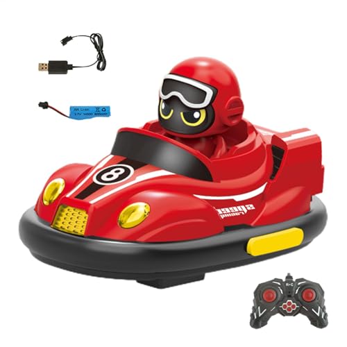 Yugugomo Fernbedienungsauto für Kleinkind, Fernbedienungs -Stoßstangenauto,Racing Fernbedienungswagen Set - Spielset für Elektrofahrzeuge wiederaufladbares Ausstrahlungsspiel für & Jugendliche von Yugugomo