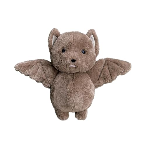 Yugugomo Fledermaus Handpuppe, Fledermaus Plüsch, Plüschtier, Kuscheltier, Großer Flughund, Realistisches Plüschtier Stofftier, Beschwertes Plüsch, Geschenk Für Babys Kinder Und Erwachsene von Yugugomo