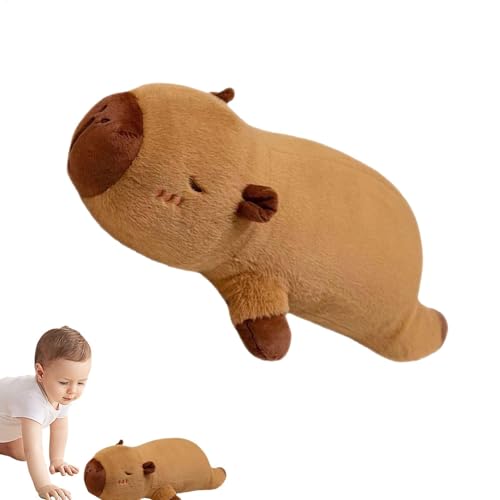 Yugugomo Niedlichen Capybara, 40/60 cm Lange Capybara Plüschkissen, Cartoon Weiches Capybara Kissen, Capybara Legestreifenkissen Stofftiere Puppe für Kinderzimmer, Schlafzimmer, Sofas von Yugugomo