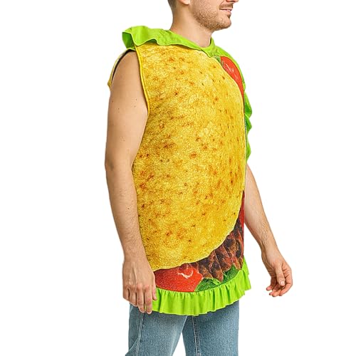 Yugugomo Taco Kostüm | Halloween Taco Kostüm für Erwachsene - Lustige Kostüme Für Damen Herren Verkleiden Bühnenauftritte Fotoshooting Feste Events Karneval Yugugomo Taco Kostüm | Halloween Taco Kostüm für Erwachsene - Lustige Kostüme Für Damen Herren Verkleiden Bühnenauftritte Fotoshooting Feste Events Karneval von Yugugomo