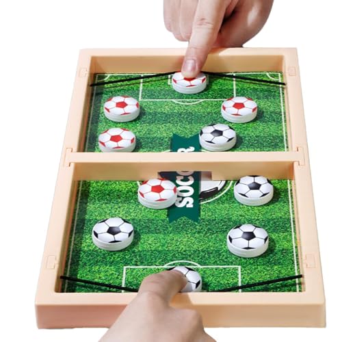 Yugugomo Tischfußball Gewinnerspiele, Sling Puck Spiel, Tisch Hockey Spielzeug, Auswurfspielzeug, Tragbares Punktespiel Für Die Ganze Familie, Lernspiel Für Kinder Und Erwachsene, Interaktives Spiel von Yugugomo