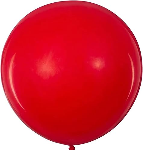 6 Stück 36 Zoll Rot Riesenluftballon Extra Große Luftballons Xxl 90cm Große Luftballons Rot Riesen Ballons Runde Ballons Große Ballons Für Geburtstage Festivals Hochzeit Event Dekorationen von Yukiyi