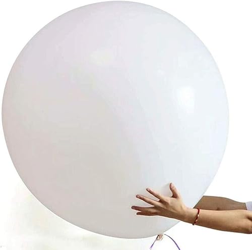 6 Stück 36 Zoll Riesenluftballon Weiß Große Extra Große Luftballons Xxl 90cm Große Luftballons Schwarz Riesen Ballons Runde Ballons Große Ballons Für Geburtstage Festivals Hochzeit Event Dekorationen von Yukiyi