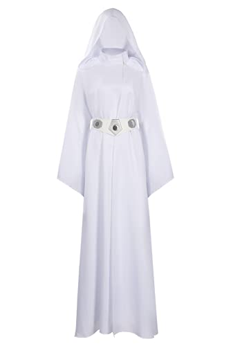 Yulefly Leia Cosplay Costume Damen Kleid Princess Kostüm Outfit Weißes Gewand Halloween Karneval XXL Yulefly Leia Cosplay Costume Damen Kleid Princess Kostüm Outfit Weißes Gewand Halloween Karneval XXL von Yulefly