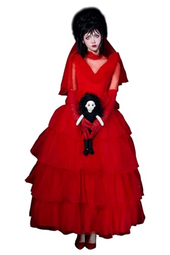 Yulefly Lydia Deetz Kostüm Lottergeist Poltergeist Outfits Horror Film Anzug Set Halloween Carnival S von Yulefly