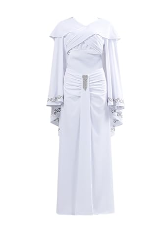 Yulefly Padme Cosplay Costume Damen weißes Kleid Anzug Amidala Kostüm Outfit Halloween Karneval XXXL Yulefly Padme Cosplay Costume Damen weißes Kleid Anzug Amidala Kostüm Outfit Halloween Karneval XXXL von Yulefly