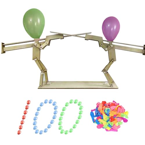 Headshot Woodbots, Handgemachtes Puppen Schlacht Strategie Spiel Interaktives Holzspielzeug Mit 100 Ballons Für 2 Spieler Tabletop Spiele, Party Spiel Für Kinder Und Erwachsene Headshot Woodbots, Handgemachtes Puppen Schlacht Strategie Spiel Interaktives Holzspielzeug Mit 100 Ballons Für 2 Spieler Tabletop Spiele, Party Spiel Für Kinder Und Erwachsene von Yulokdwi