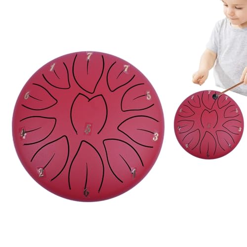 Rain Drum Outdoor,Regentrommel Für Den Außenbereich, Stahlzungentrommel Regenspiel, ORain Drum Instrument Für Außen, Wasserdichtes Mini-Handpan-Trommelinstrument Für Den Garten von Yulokdwi