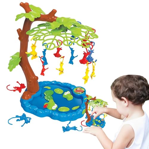 Yulokdwi Affen um Kleinkindspiel, AFFE -Spiel für Kinder, Kletterbaum Monkey Swing -Spiel, Pädagogische Eltern-Kind-Tabletop-Spielzeug interaktiver Wohnkultur für von Yulokdwi