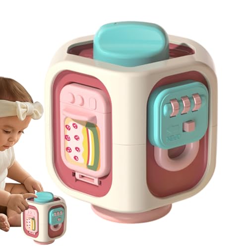 Yulokdwi Baby Beschäftigungswürfel,Sensorisches Reisespielzeug | Motorik Lernspielzeug Sensorisches Spiel Fuer Kinder Yulokdwi Baby Beschäftigungswürfel,Sensorisches Reisespielzeug | Motorik Lernspielzeug Sensorisches Spiel Fuer Kinder von Yulokdwi