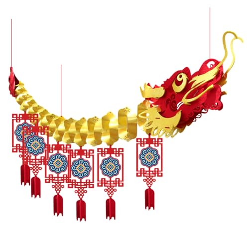 Yulokdwi Chinese Decoration 2024 Banner, Chinesisches Neujahrsbanner,Frühlingsfest-Dekoration,Banner-Dekorationsset Für Das Frühlingsfest 2024, Heimdekorationen Für Wände, Häuser von Yulokdwi