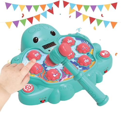 Yulokdwi Hammerspielzeug - Interaktives Hämmer-Spiel,Hand-Auge-Koordination Spielzeug Tintenfischform Kinder Geschenk Für Reise Schule Zuhause Spielzeit Fähigkeiten Fördern Vorschulkindern Yulokdwi Hammerspielzeug - Interaktives Hämmer-Spiel,Hand-Auge-Koordination Spielzeug Tintenfischform Kinder Geschenk Für Reise Schule Zuhause Spielzeit Fähigkeiten Fördern Vorschulkindern von Yulokdwi