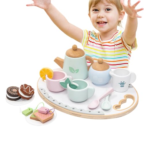 Yulokdwi Kinderspielzeug Teeservice - Rollenspiel Teeset Spielzeug | Pädagogisches Holz Partyspielset Mit Küchenzubehör Für Mädchen 3-5 Jahre Yulokdwi Kinderspielzeug Teeservice - Rollenspiel Teeset Spielzeug | Pädagogisches Holz Partyspielset Mit Küchenzubehör Für Mädchen 3-5 Jahre von Yulokdwi