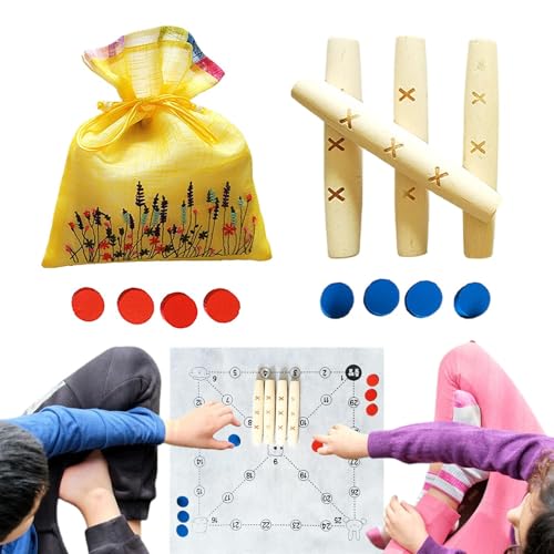 Yulokdwi Koreanisch -traditionelles Spiel, Folk Game Set | Klassisches Brettspiel für Familienabende - Klassische Folk Spielen traditionelle Aktivitäten für Familienfreunde von Yulokdwi