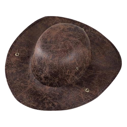 Yulokdwi Leder Piratenhut | Leder Dreispitz Hut - Kostüm Kopfbedeckung für Bühne Familientreffen Maskerade Theateraufführung Halloween Cosplay Schultheater Fasching Yulokdwi Leder Piratenhut | Leder Dreispitz Hut - Kostüm Kopfbedeckung für Bühne Familientreffen Maskerade Theateraufführung Halloween Cosplay Schultheater Fasching von Yulokdwi