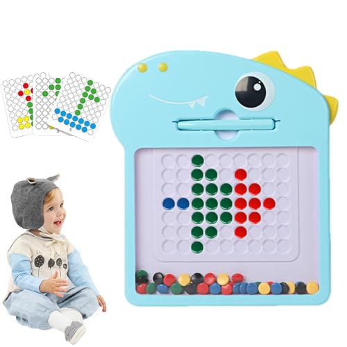 Yulokdwi Magnetisches Doodle-Board, magnetisches Schreibbrett für Kinder, Lernmagnet-Zeichenbrett, Lustiges magnetisches Zeichenbrett-Spielzeug für Mädchen und ab 3 Jahren, Doodle-Pad für die von Yulokdwi