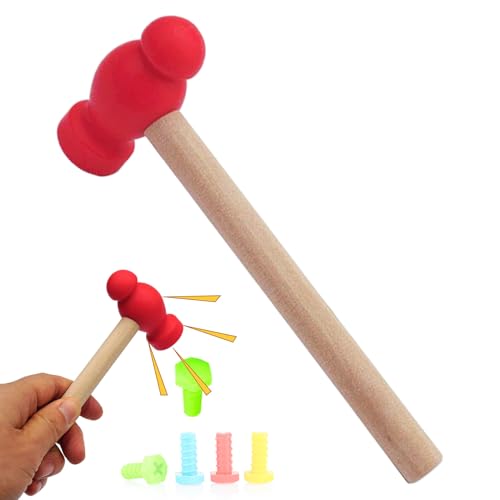 Yulokdwi Spielzeug Hammer - Tragbarer Spielhammer - Lernspiel Werkzeug Nachahmung Für Mädchen Zuhause Unterwegs Yulokdwi Spielzeug Hammer - Tragbarer Spielhammer - Lernspiel Werkzeug Nachahmung Für Mädchen Zuhause Unterwegs von Yulokdwi