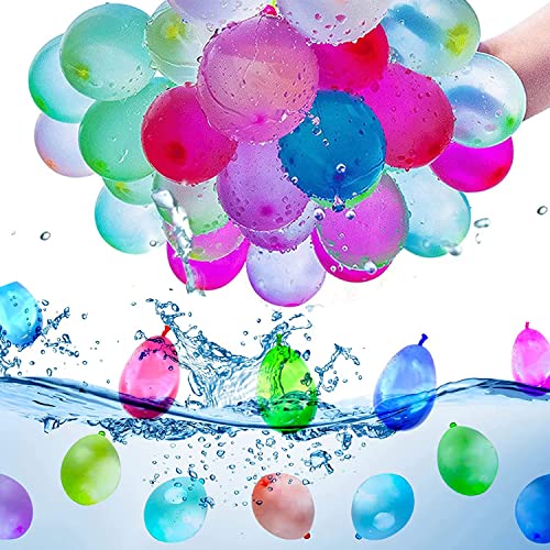 444 Stück wasserbomben selbstschließend,60 Sekunden Schnellfüller wasserbomben Set,37 Wasserballons pro Bündel (12 Bündel),Selbstschließende Wasserballons ohne Knoten für Sommer Party von YumSur